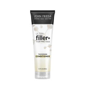 John Frieda ULTRAfiller+ front packaging showing product and volume benefits