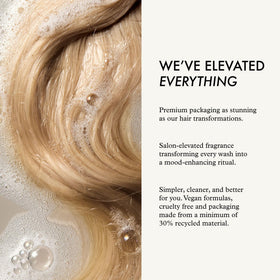 John Frieda creamy conditioner texture demonstrating lightweight hydration
