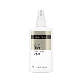 John Frieda bottle front packaging showing volumizing benefits