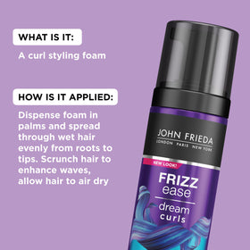 John Frieda usage demo air dry showing natural wave enhancement