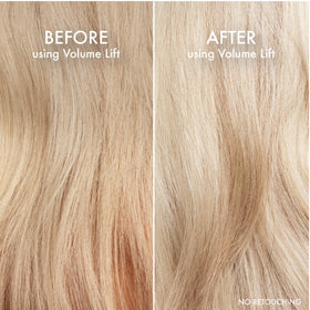 John Frieda hairspray used during blowout to create bouncy volume
