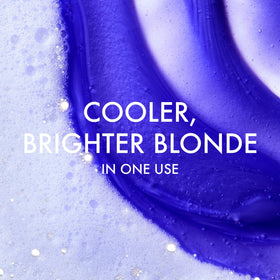 John Frieda before and after blonde hair showing reduced brassiness