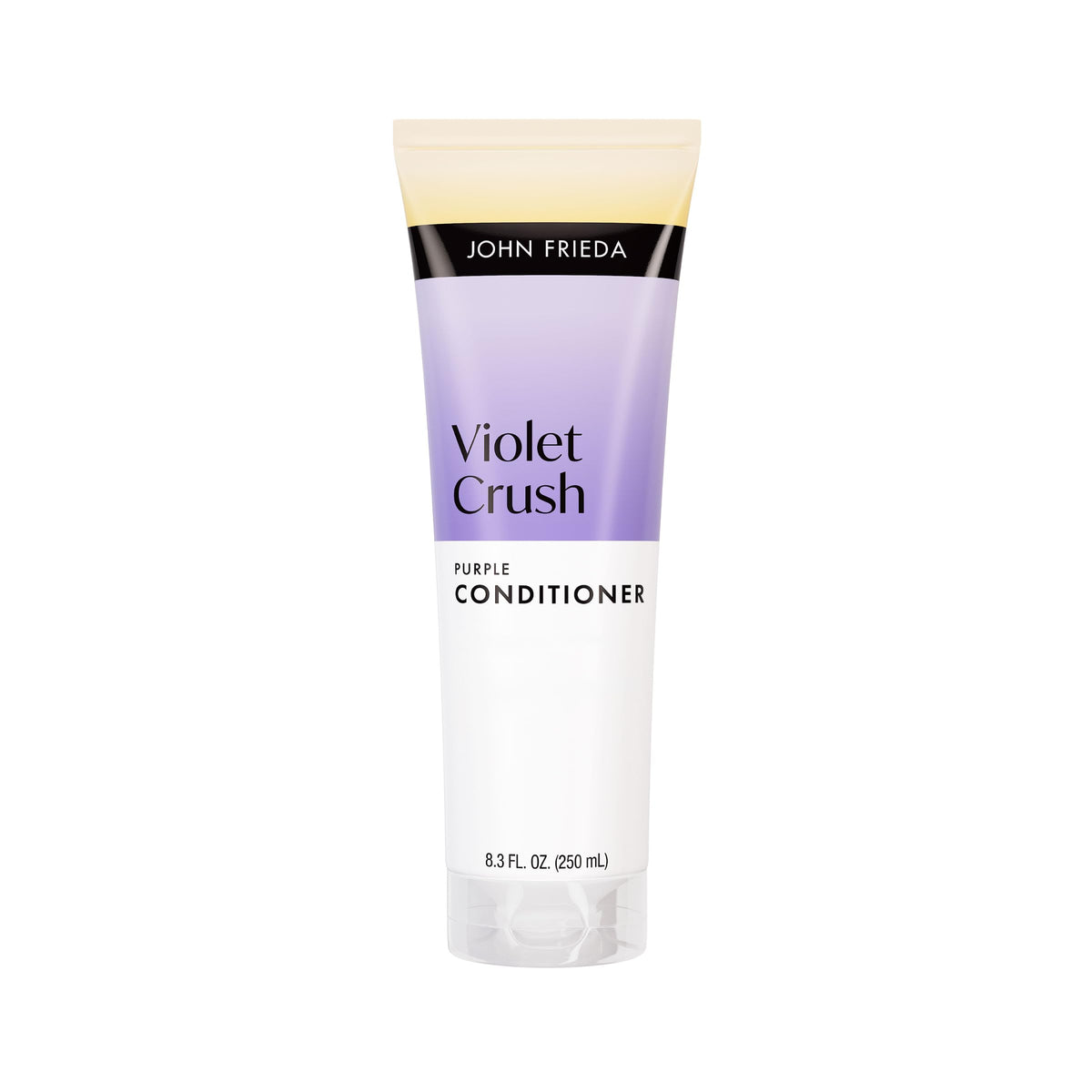 John Frieda front packaging showing product and benefit of brightening