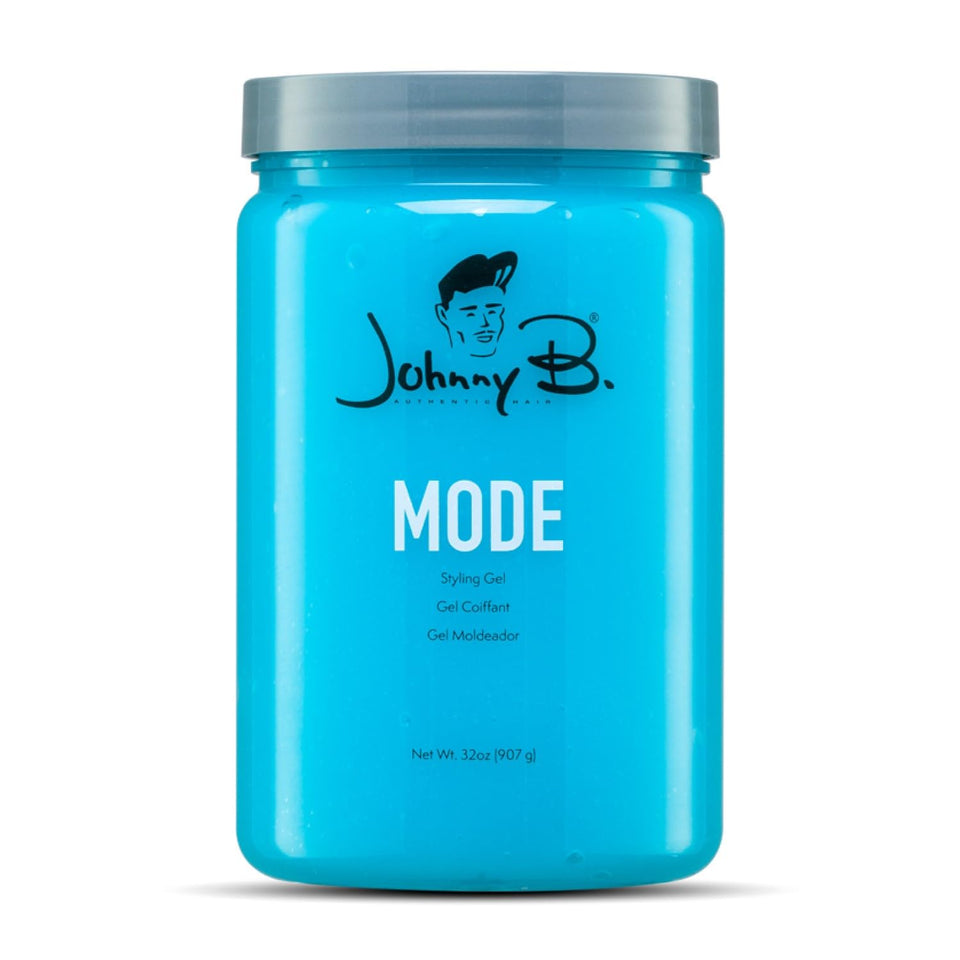JOHNNY B. front packaging showing bottle and branding, conveys professional styling