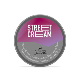JOHNNY B. open jar texture showing fibrous matte cream