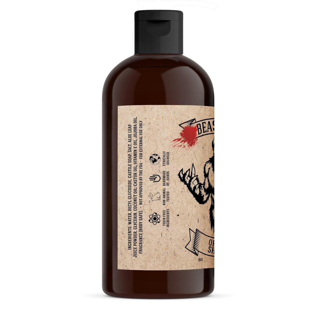 Johnny Slicks back label ingredient panel highlighting organic formulation benefits