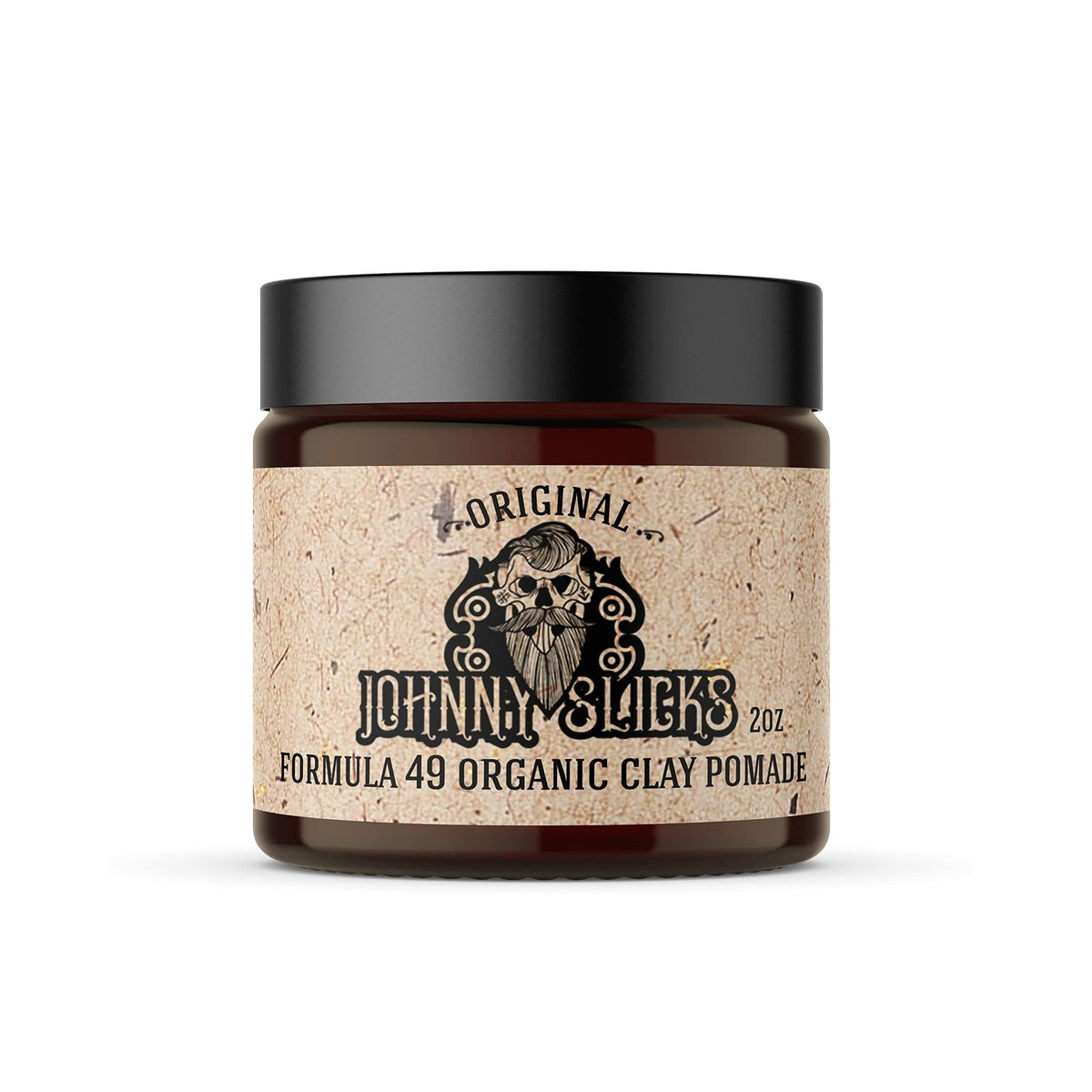 Johnny Slicks tin front label showing product and firm-hold benefit