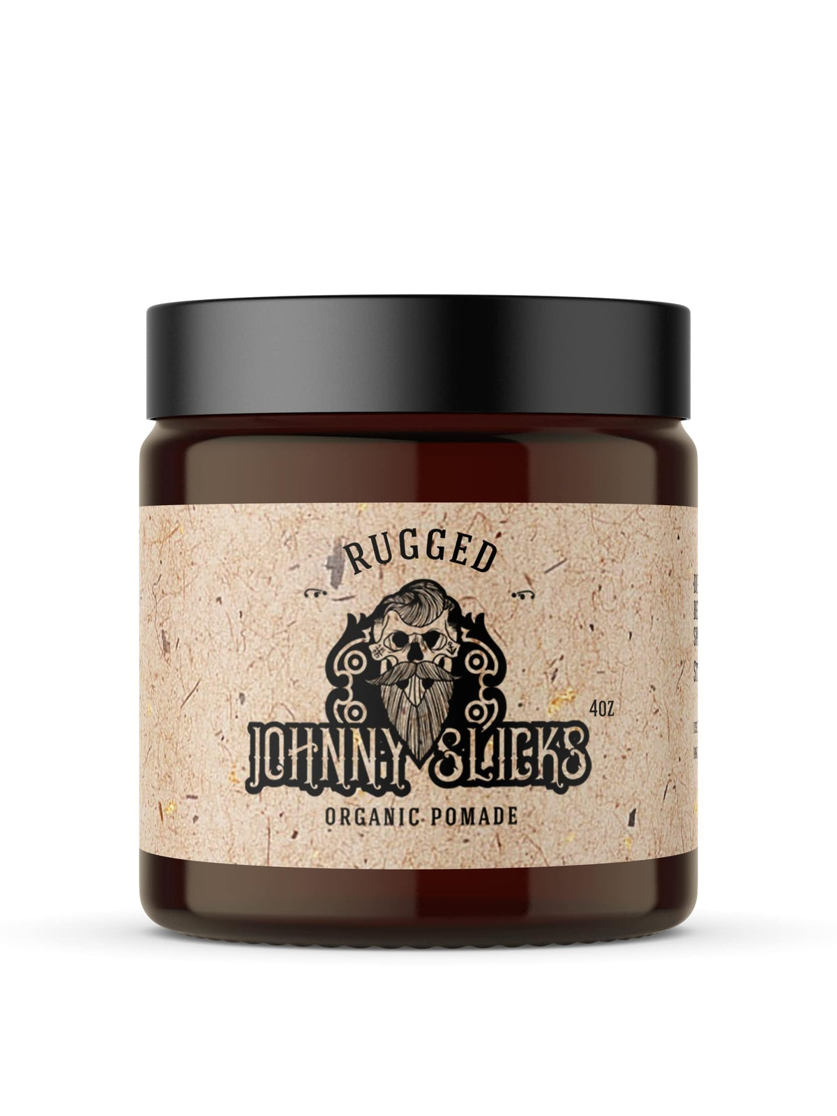Johnny Slicks front tin showing label and rugged scent promise for confident grooming