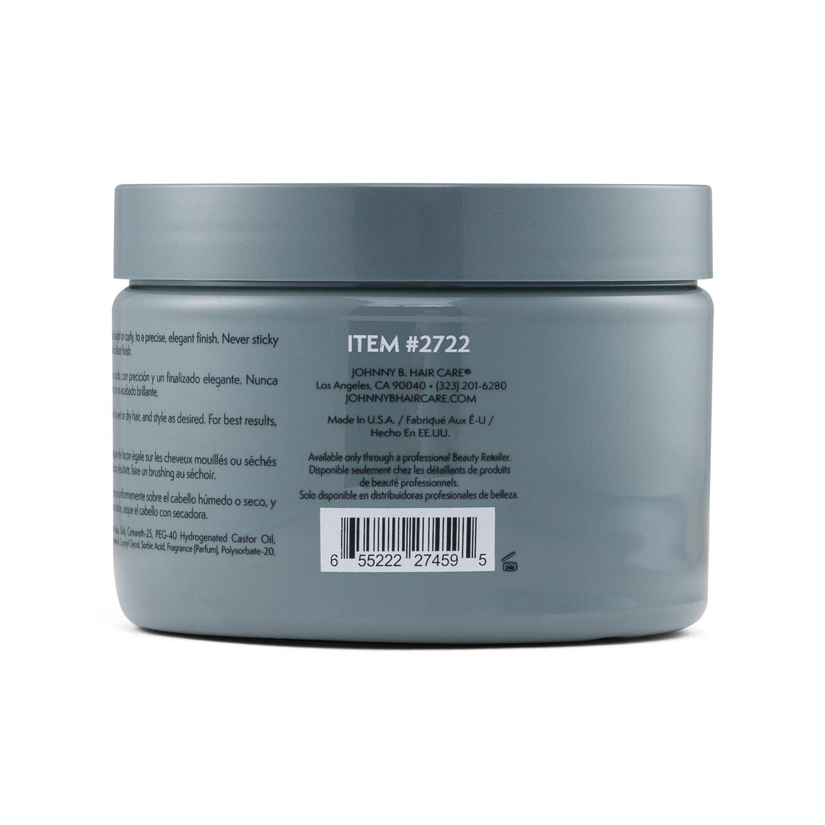 JOHNNY B. product on hands demonstrating smooth application and quick workability benefit