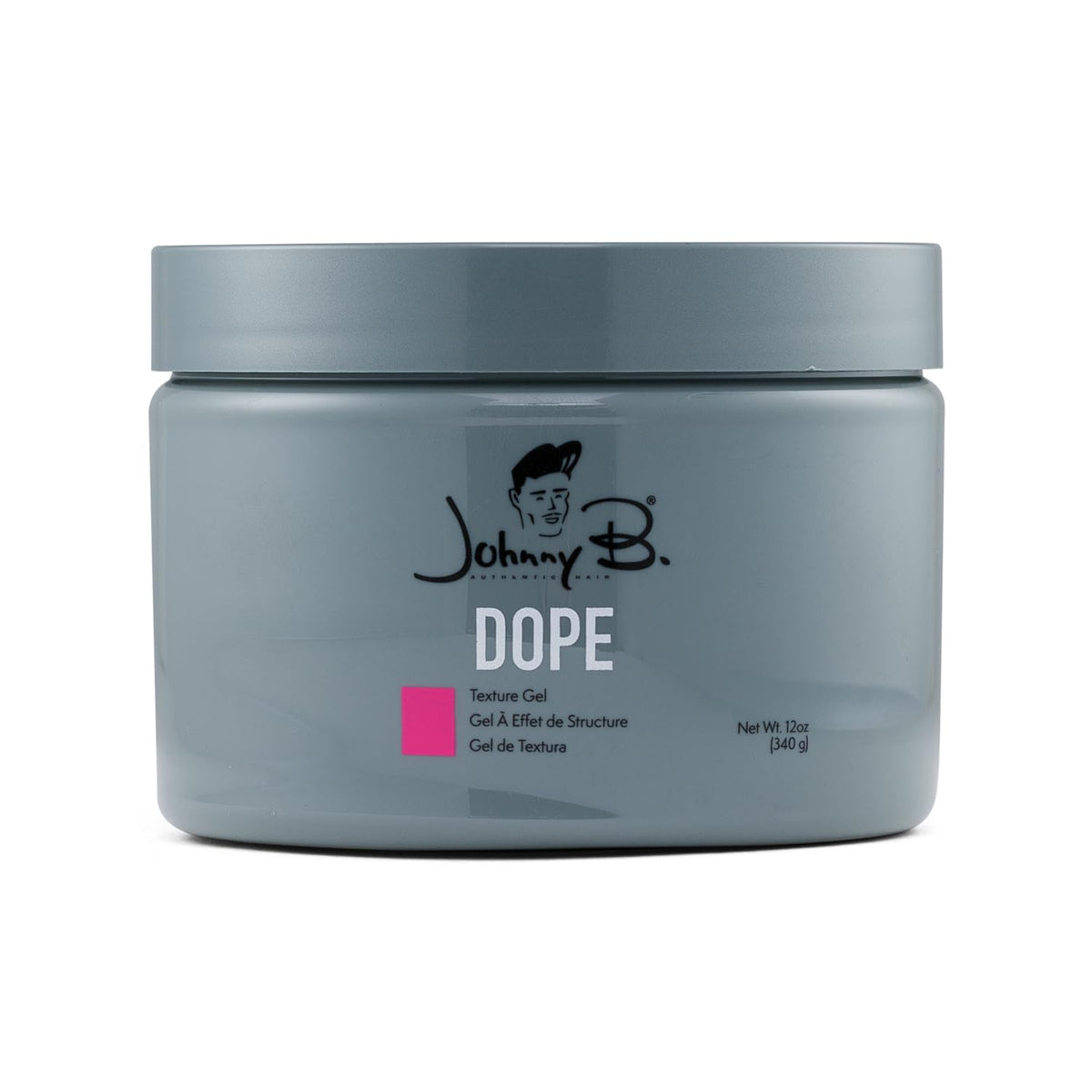 JOHNNY B. front jar view showing product branding and packaging benefit: recognizable shelf appeal