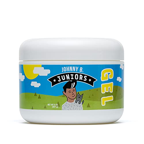 JOHNNY B. jar front label showing kid-friendly styling benefits