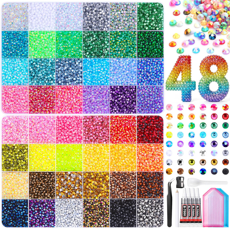JOICEE front packaging showing full rhinestone kit and included tools for easy crafting
