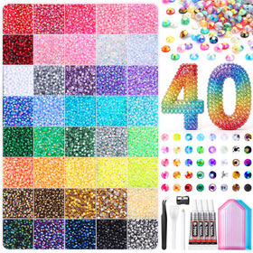 JOICEE front packaging showing full 40,000-piece rhinestone kit and tools, ideal starter value