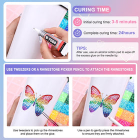 JOICEE rhinestones applied to nails, benefit: durable decorative sparkle for nail art
