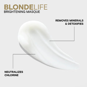 Joico Blonde Life after-treatment hair showing enhanced shine and softness
