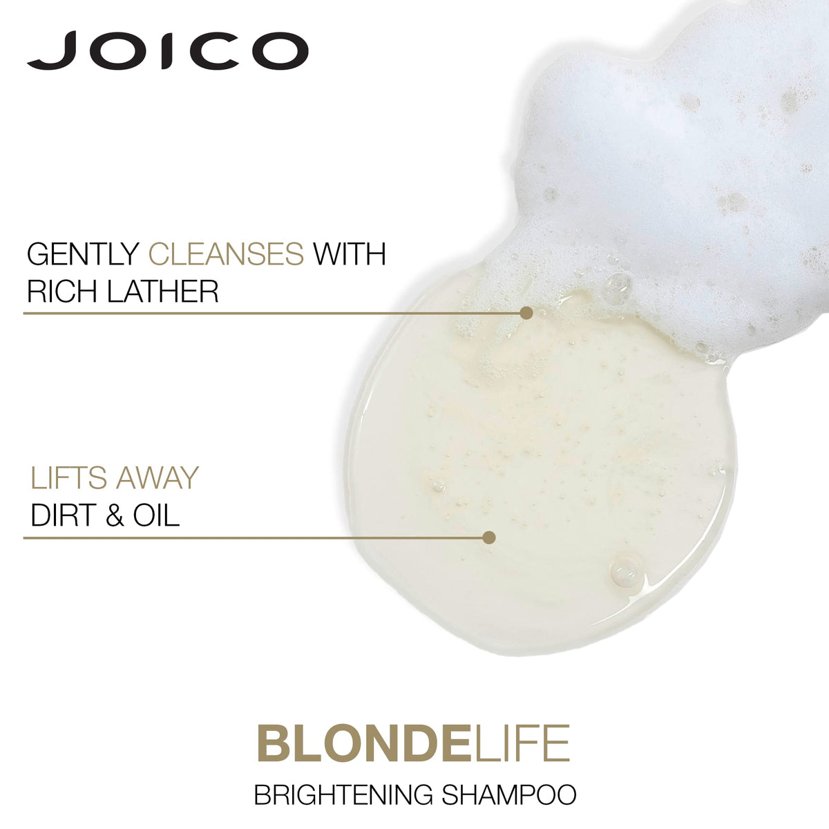 Joico conditioner being combed through damp hair for easy manageability