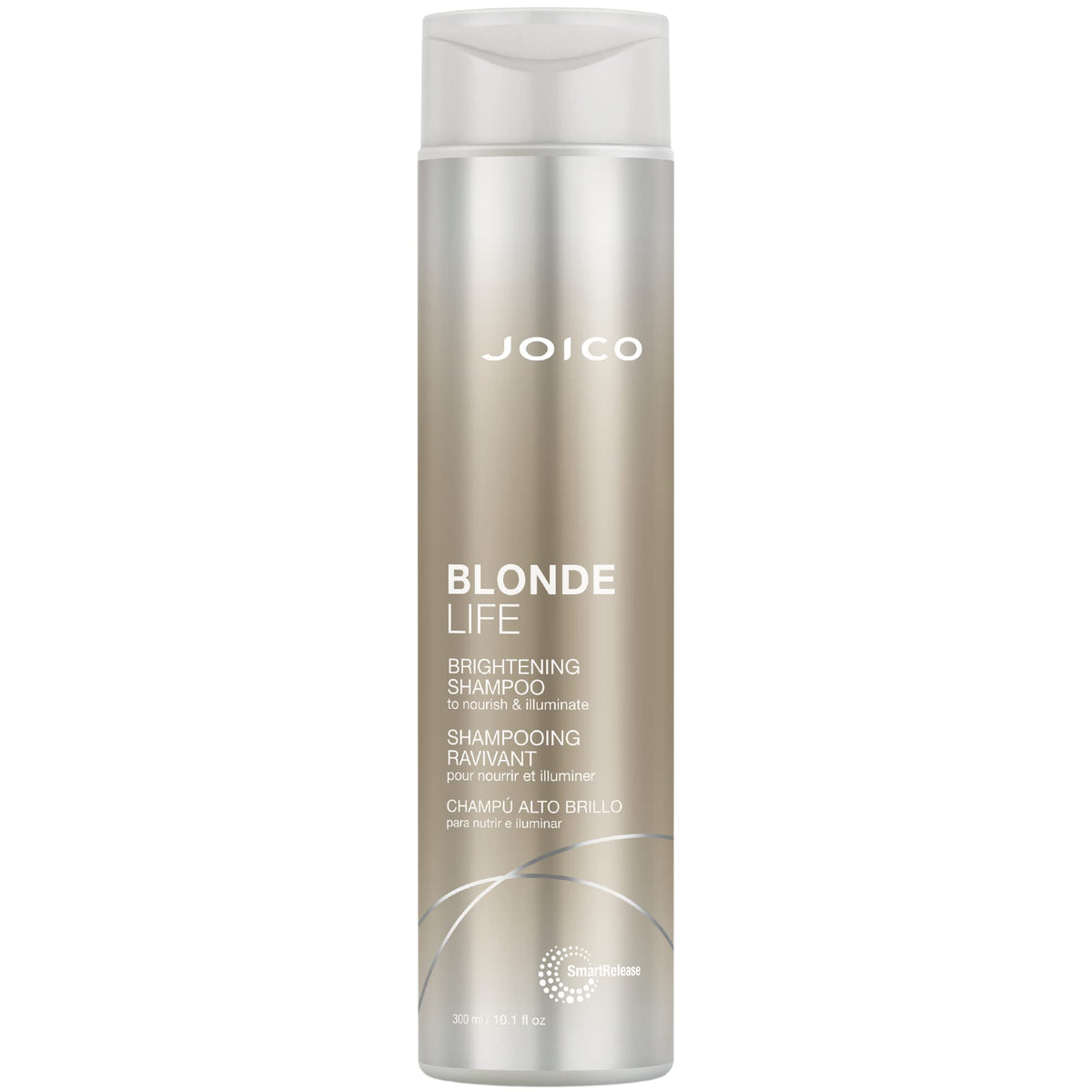 Joico shampoo front bottle showing label and vibrant blonde benefit