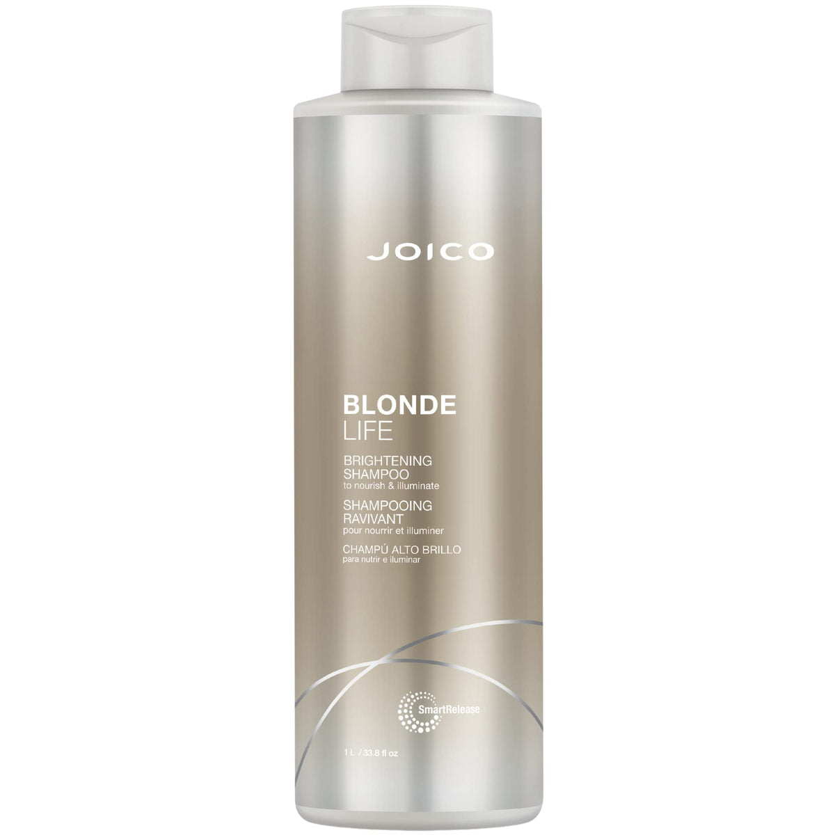 Joico bottle front view showing label and brightening benefit