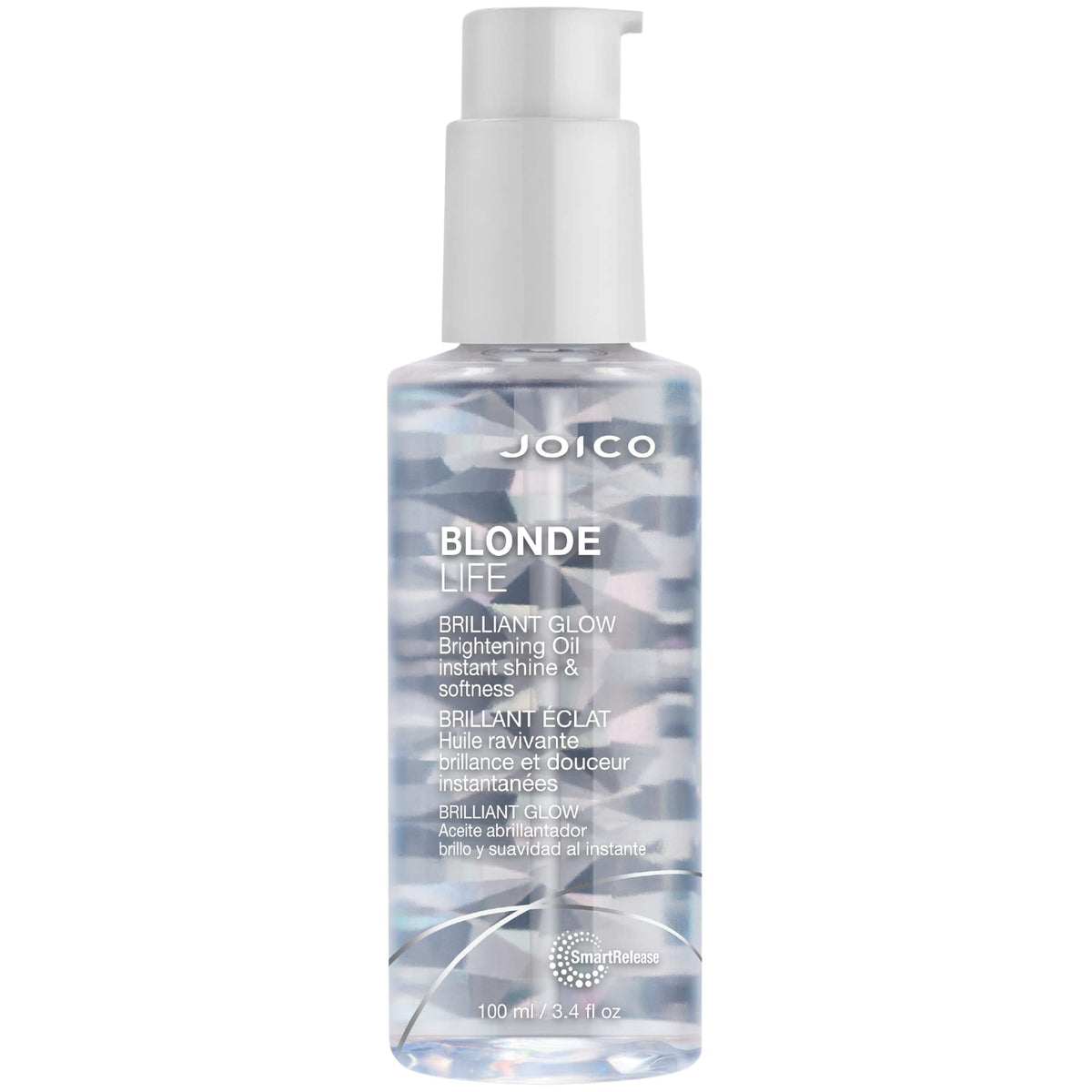 Joico bottle front view showing product and brightening benefit