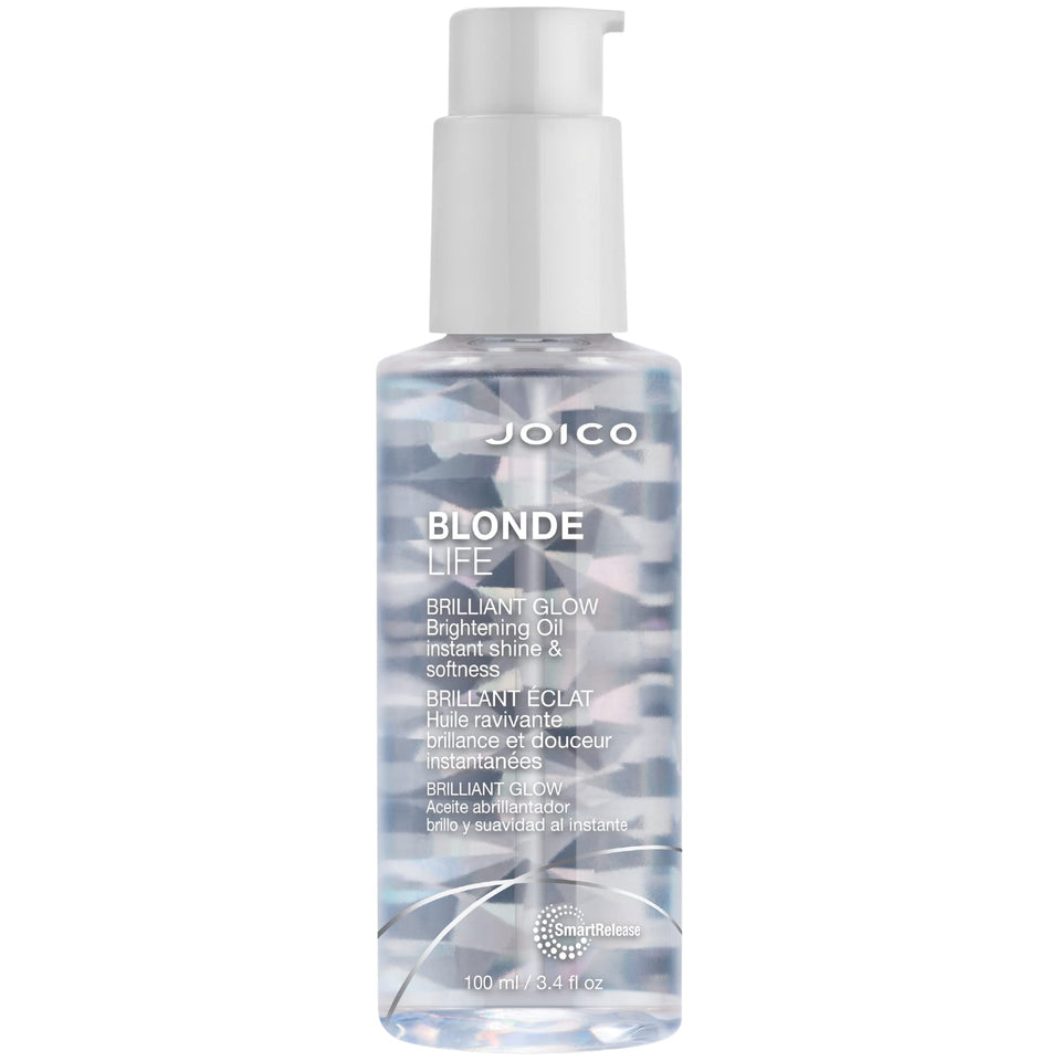 Joico bottle front view showing product and brightening benefit