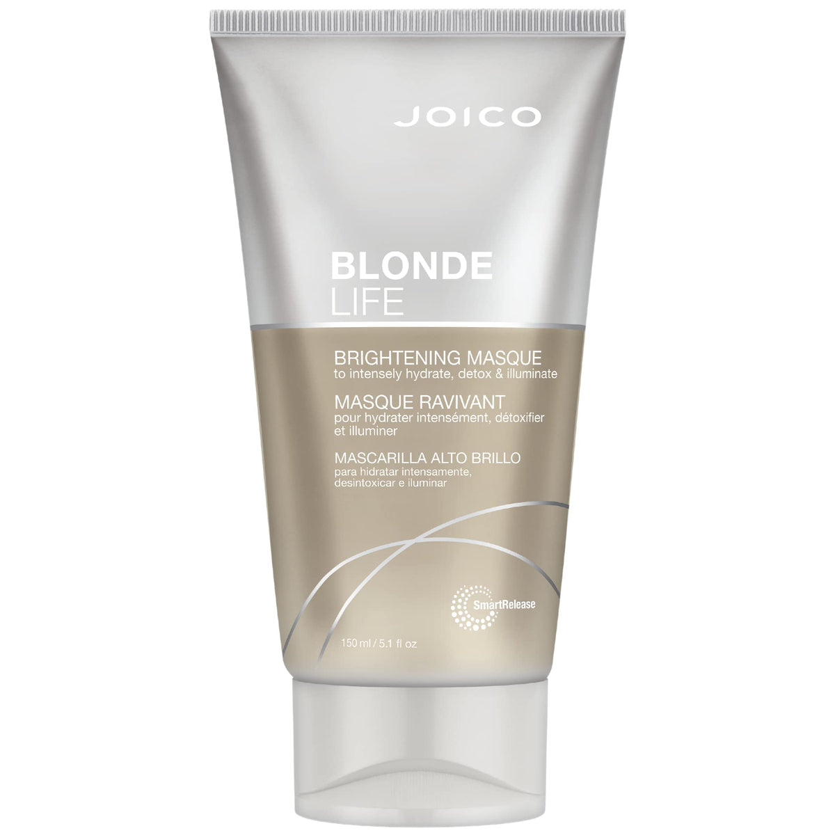 Joico Blonde Life front packaging showing product and brightening benefit