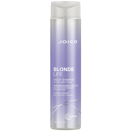 Joico bottle front view showing label and cooling violet benefit