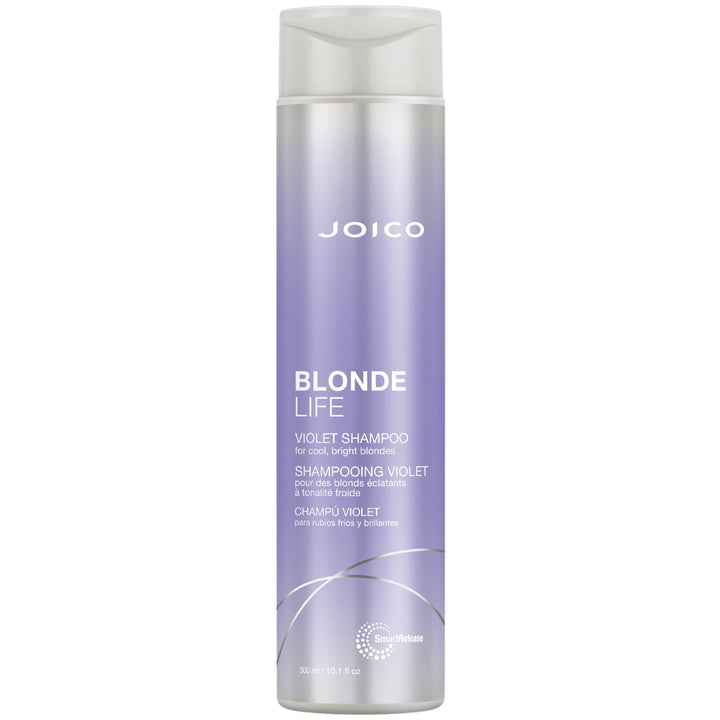 Joico bottle front view showing label and cooling violet benefit