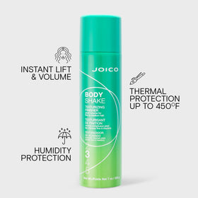 Joico Body Shake close-up of nozzle and stainless steel ball delivery for even dosing