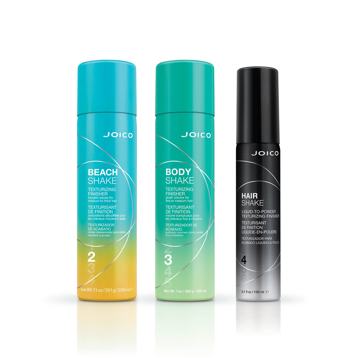 Joico Body Shake on bathroom counter with styling tools indicating everyday styling ease