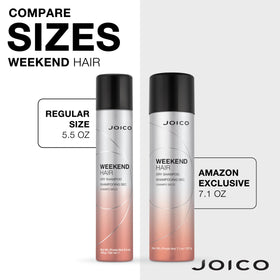 Joico bottle beside ruler showing 7.1 oz size for travel convenience