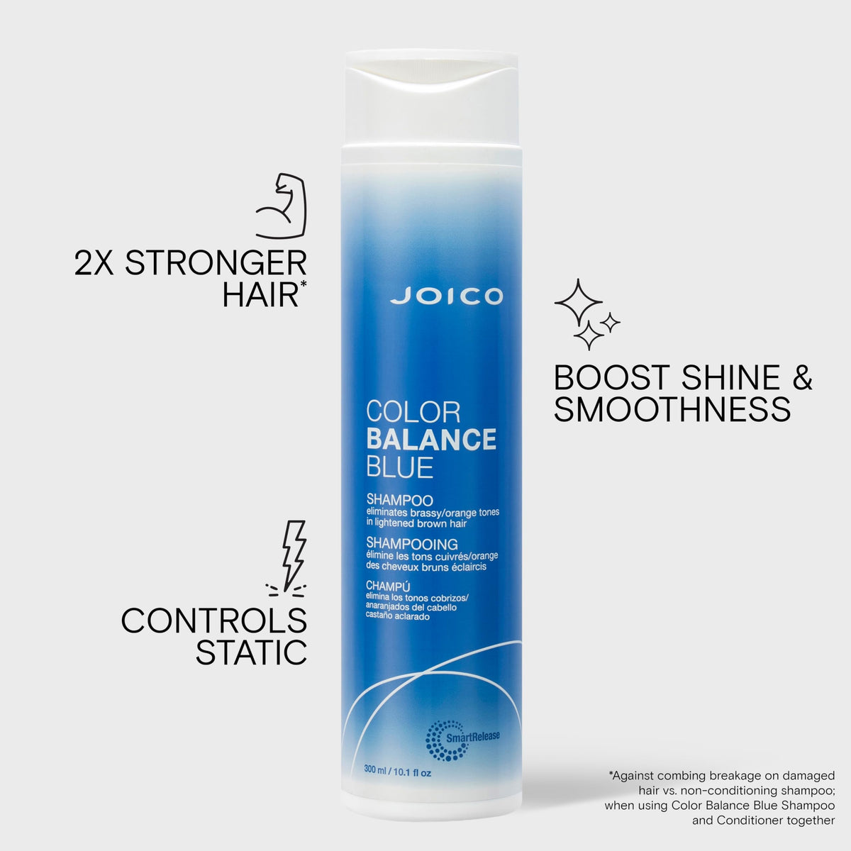 Joico shampoo lather on hair demonstrating gentle toning and cleansing