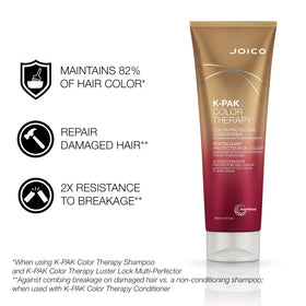 Joico conditioner rich cream texture spread, smooths hair for easier styling