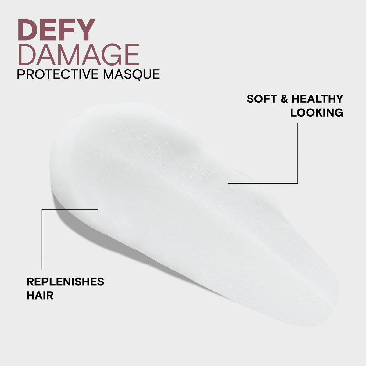 Joico applying masque to mid-lengths and ends, demonstrates repair process