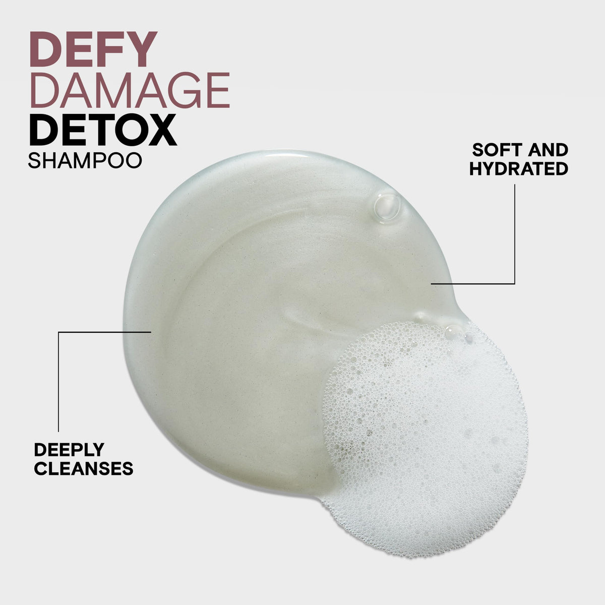 Joico bottle in shower being applied, showing easy at-home detox