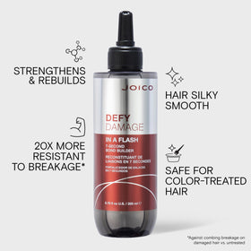 Joico closeup showing liquid-to-creme texture for fast bond building