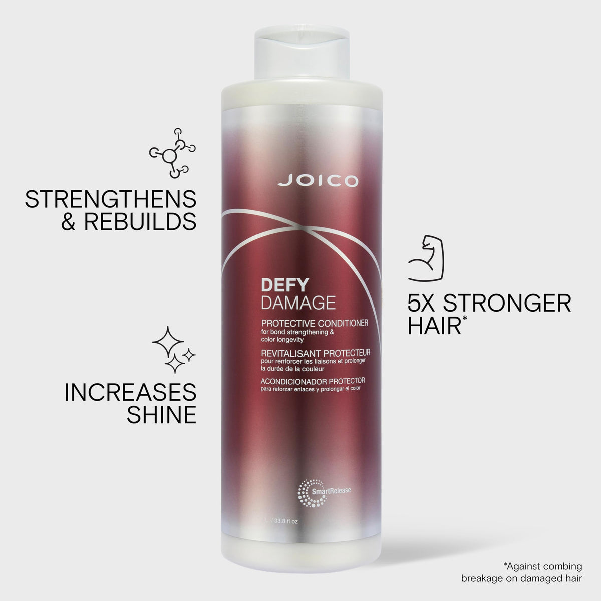 Joico creamy conditioner texture close-up showing rich slip for detangling