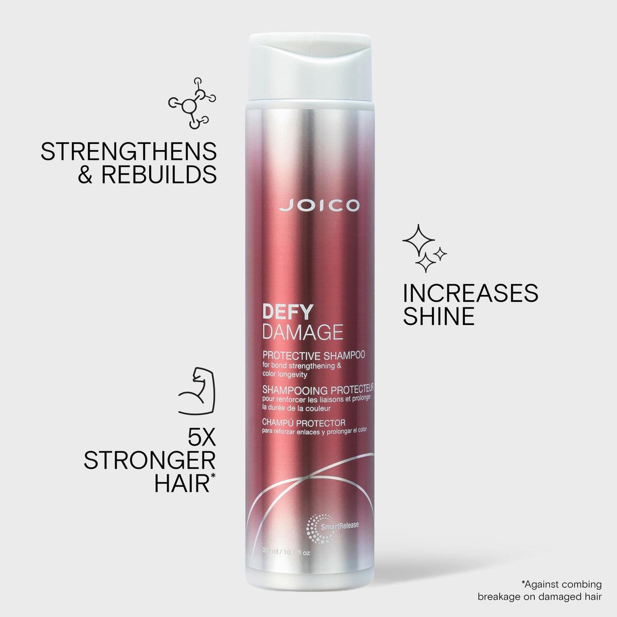 Joico creamy lather texture demonstrating gentle, rich cleansing