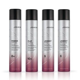Joico lifestyle studio blowout photo conveying salon-quality long-lasting hold