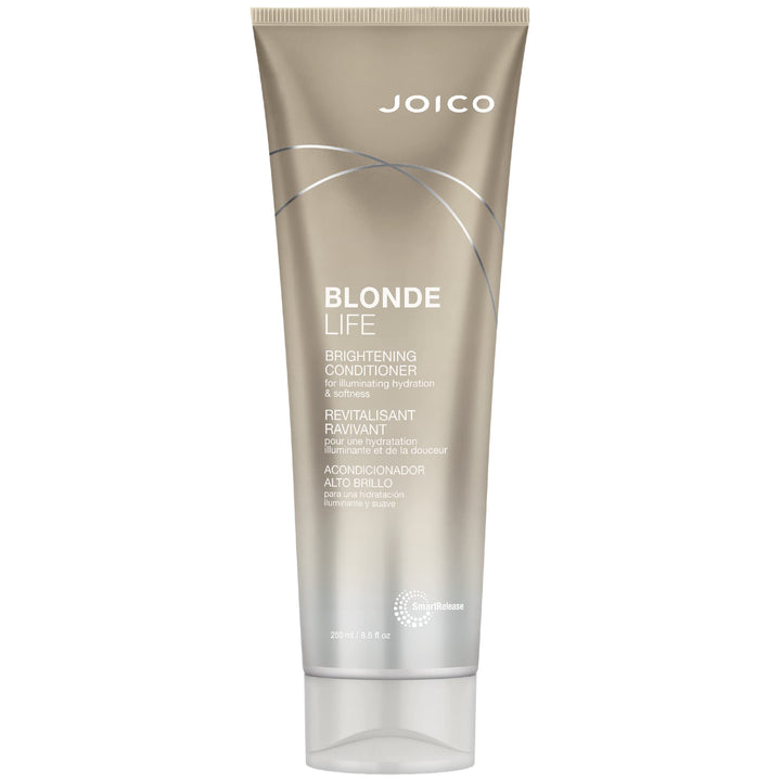 Joico front packaging showing conditioner tube and product branding for brightening