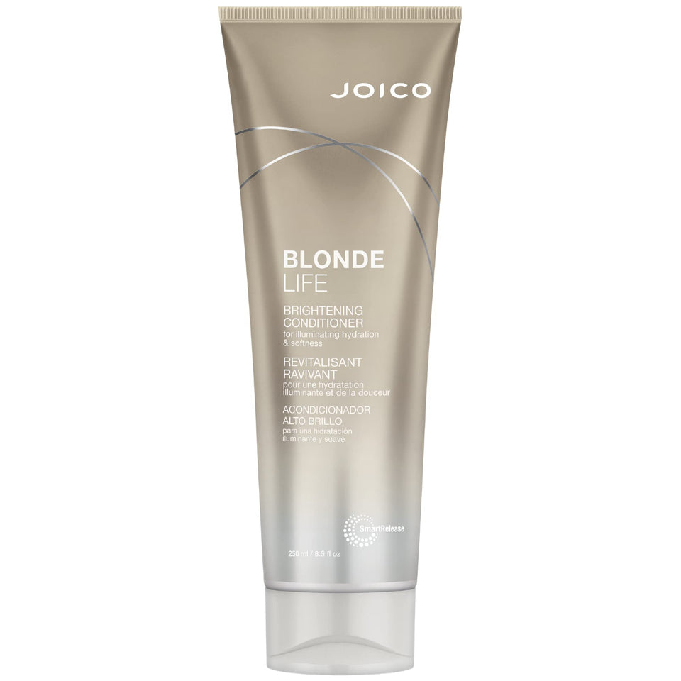 Joico front packaging showing conditioner tube and product branding for brightening