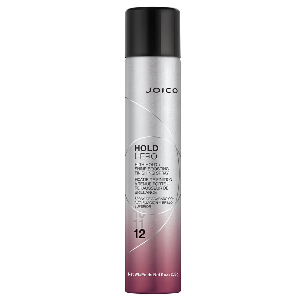 Joico Hold Hero front packaging showing product and shine benefits