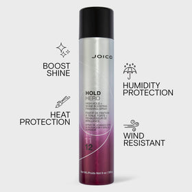 Joico hair strand close-up showing boosted shine and smoothness