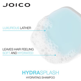 Applying Joico HydraSplash conditioner to fine hair to detangle and preserve natural volume