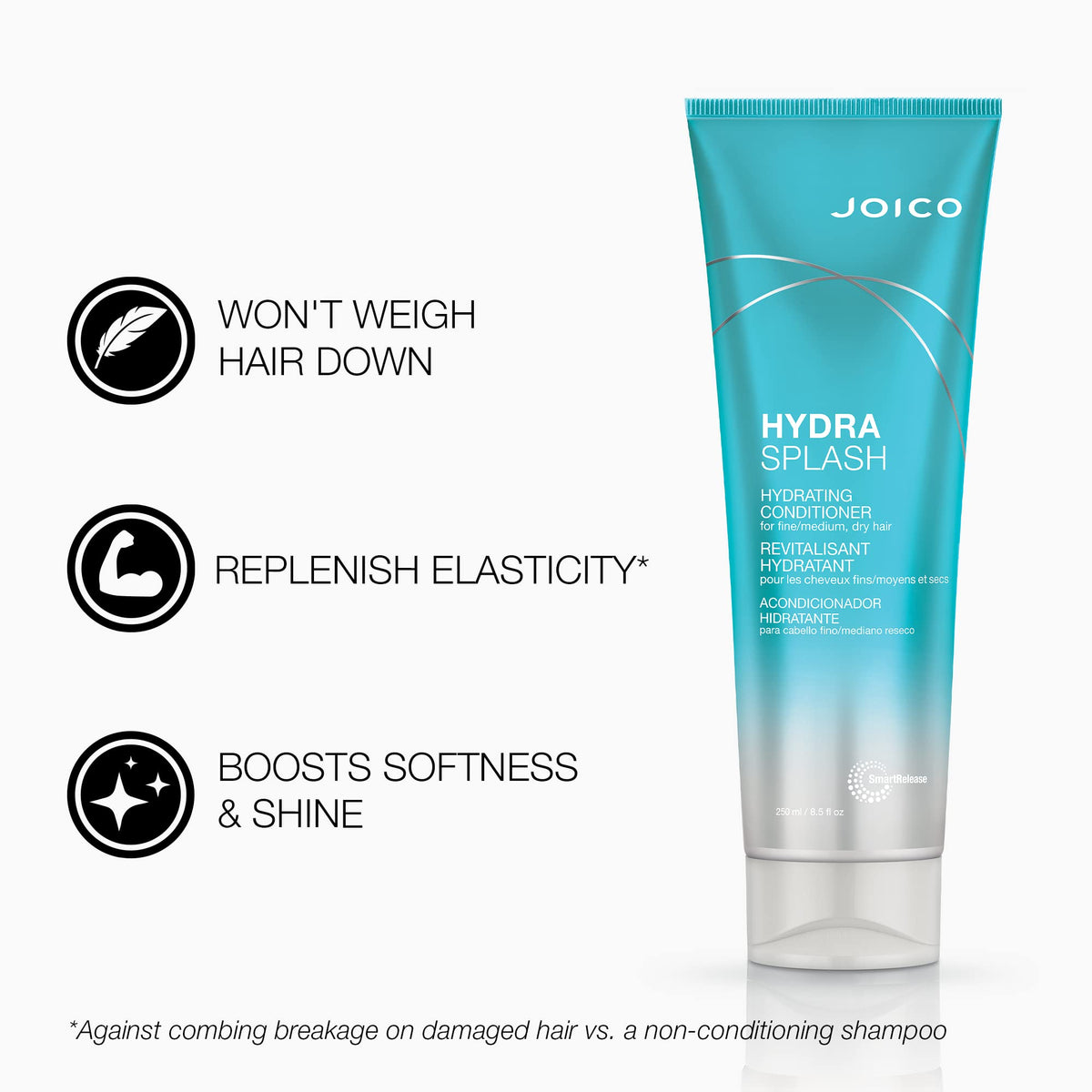 Joico conditioner creamy pearlescent detail showing lightweight hydration