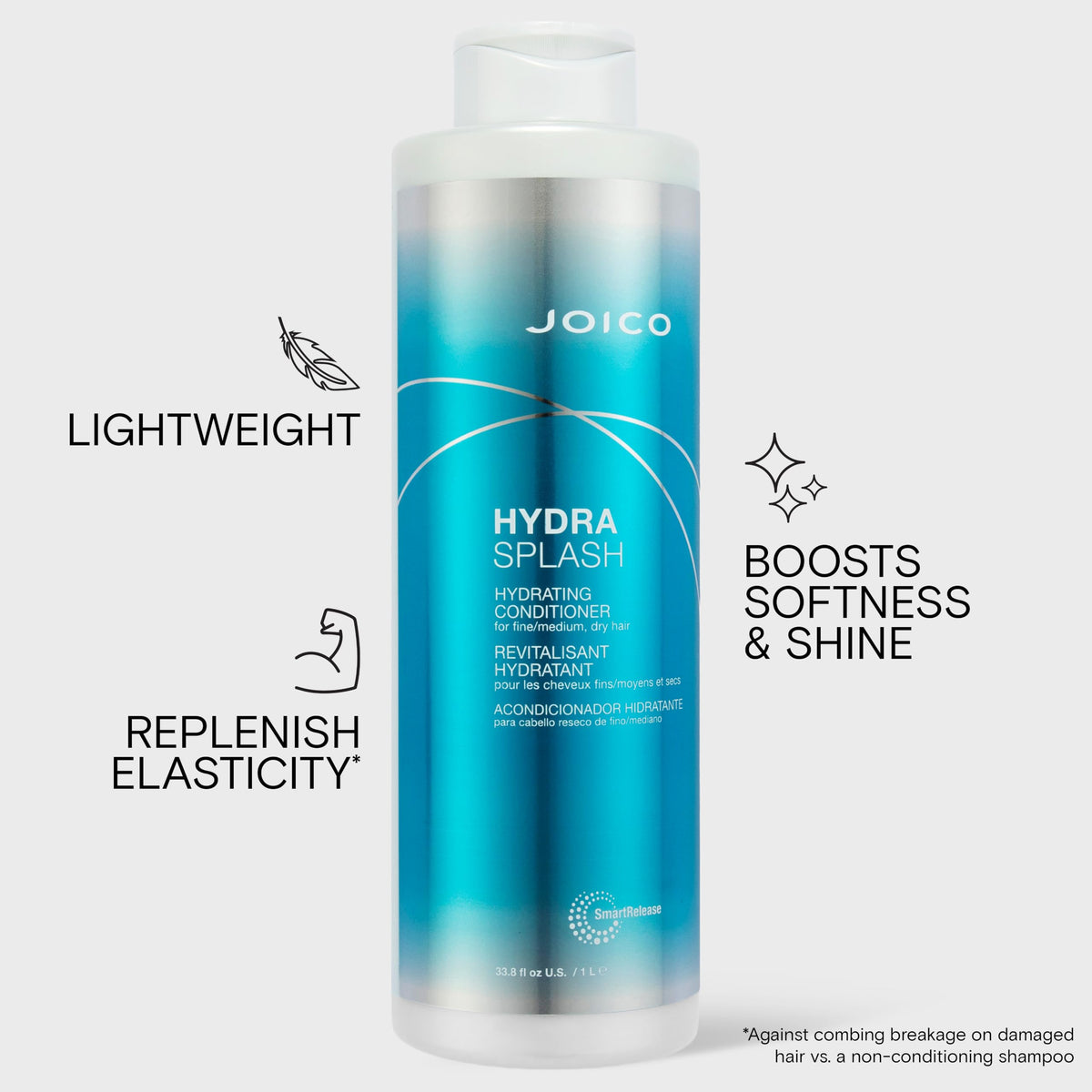 Joico ingredients coconut water and sea kelp highlighting natural hydration benefits