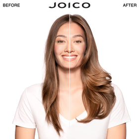 Joico HydraSplash shampoo pump close-up highlighting easy dispensing and controlled use benefit