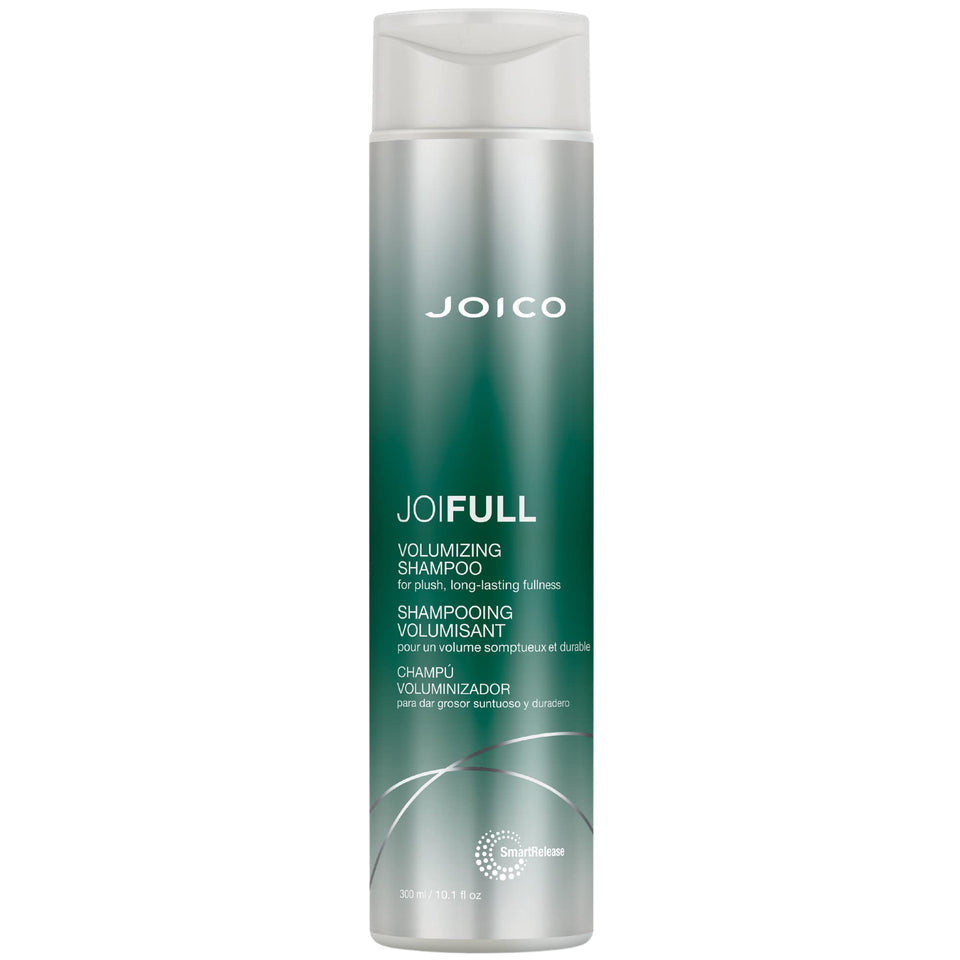 Joico JoiFULL front bottle showing product label and size, promotes lightweight lift