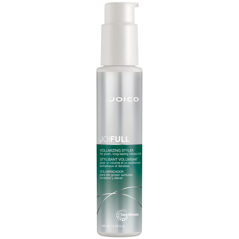 Joico JoiFULL front packaging shows clean label and easy-grip bottle for quick styling