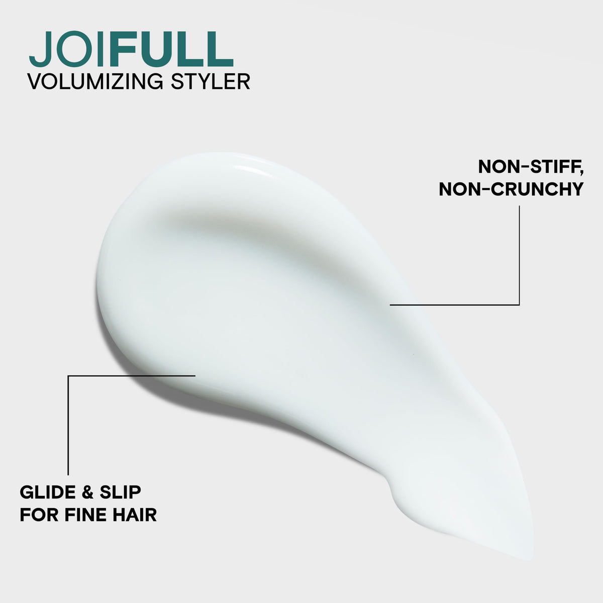 Joico root-lift blow-dry action demonstrating added height and long-lasting volume benefit