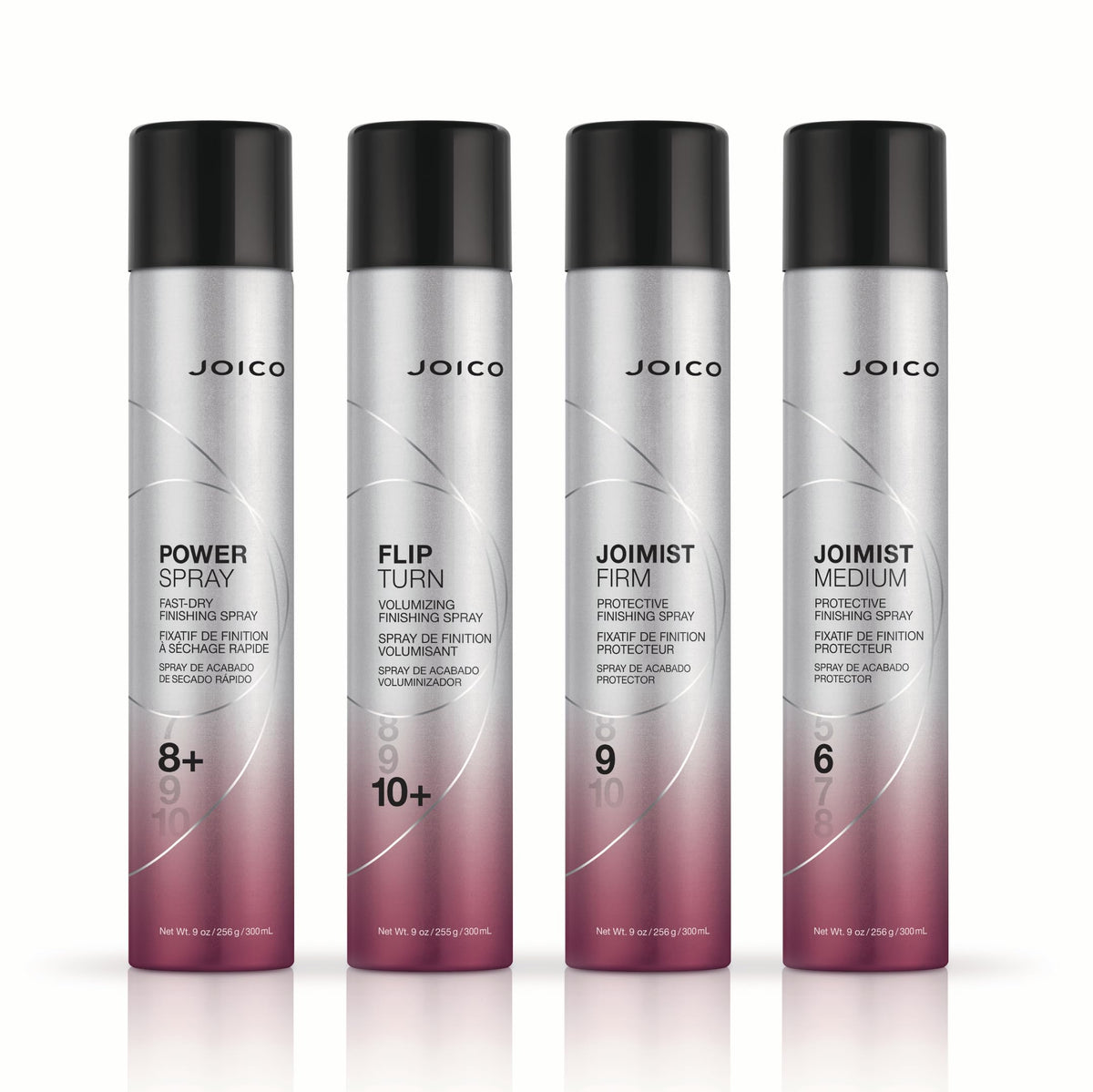 Joico JoiMist Firm label close-up highlighting heat and humidity protection benefits